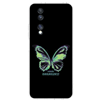 Picasee silikonski prozorni ovitek za Honor 70 - Diamanty Blue