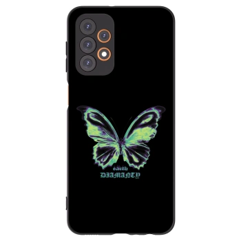 Picasee silikonski črni ovitek za Samsung Galaxy A23 A236B 5G - Diamanty Blue