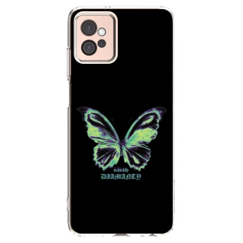 Picasee silikonski prozorni ovitek za Motorola Moto G32 - Diamanty Blue