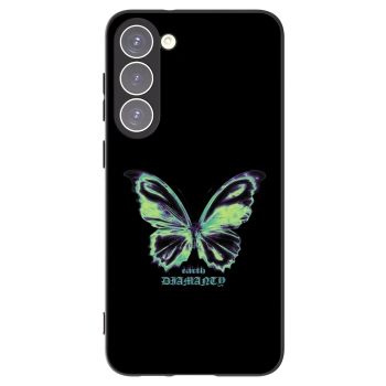 Picasee silikonski črni ovitek za Samsung Galaxy S23+ 5G - Diamanty Blue