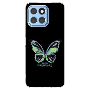 Picasee silikonski prozorni ovitek za Honor X8 5G - Diamanty Blue