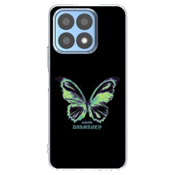 Picasee silikonski prozorni ovitek za Honor X8a - Diamanty Blue