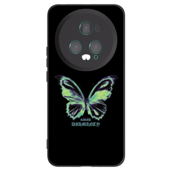 Picasee silikonski črni ovitek za Honor Magic5 Pro - Diamanty Blue