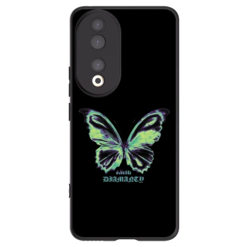 Picasee silikonski črni ovitek za Honor 90 5G - Diamanty Blue