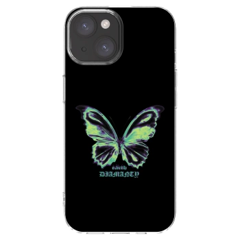 Picasee silikonski prozorni ovitek za Apple iPhone 15 - Diamanty Blue