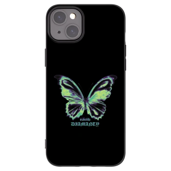 Picasee silikonski črni ovitek za Apple iPhone 15 Plus - Diamanty Blue
