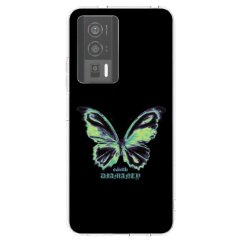Picasee silikonski prozorni ovitek za Xiaomi Poco F5 Pro 5G - Diamanty Blue