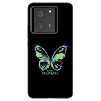 Picasee silikonski črni ovitek za Xiaomi 13T - Diamanty Blue
