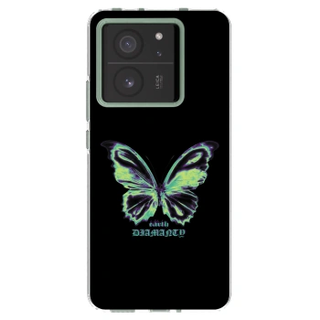 Picasee silikonski prozorni ovitek za Xiaomi 13T - Diamanty Blue