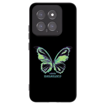 Picasee silikonski črni ovitek za Xiaomi 14 - Diamanty Blue