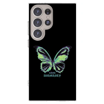 Picasee silikonski prozorni ovitek za Samsung Galaxy S24 Ultra S928B 5G - Diamanty Blue