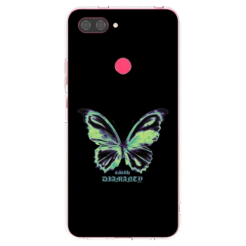 Picasee silikonski prozorni ovitek za Xiaomi Mi 8 Lite - Diamanty Blue