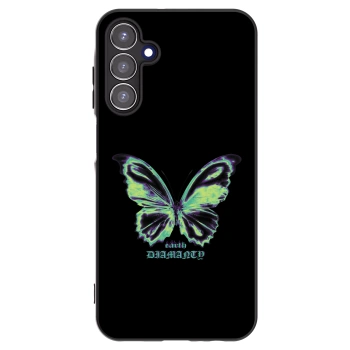 Picasee silikonski črni ovitek za Samsung Galaxy A15 A156B 5G - Diamanty Blue