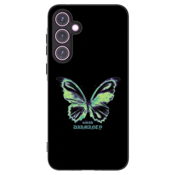 Picasee silikonski črni ovitek za Samsung Galaxy A35 5G A356B - Diamanty Blue