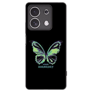 Picasee silikonski črni ovitek za Xiaomi Redmi Note 13 4G - Diamanty Blue