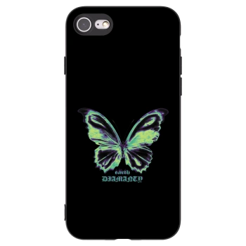 Picasee silikonski črni ovitek za Apple iPhone 8 - Diamanty Blue