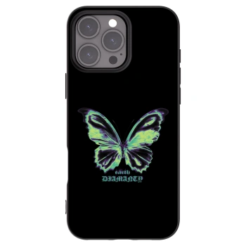 Picasee silikonski črni ovitek za Apple iPhone 16 Pro Max - Diamanty Blue