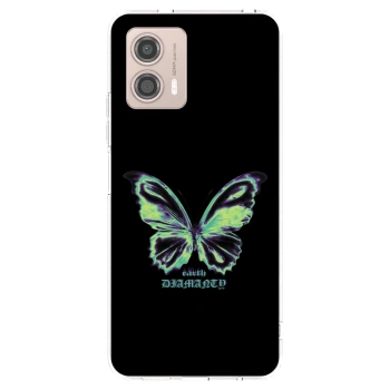 Picasee silikonski prozorni ovitek za Motorola Moto G53 5G - Diamanty Blue