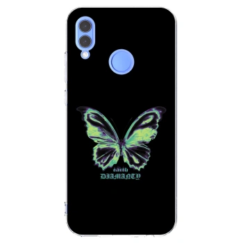 Picasee silikonski prozorni ovitek za Honor 10 Lite - Diamanty Blue
