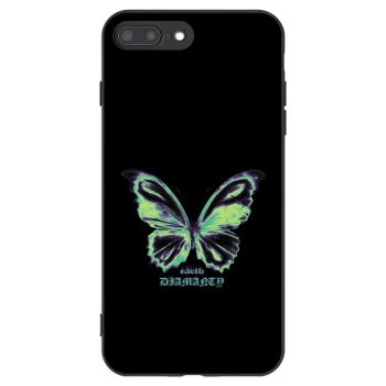 Picasee silikonski črni ovitek za Apple iPhone 7 Plus - Diamanty Blue