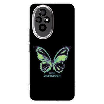Picasee silikonski prozorni ovitek za Honor 200 Pro 5G - Diamanty Blue