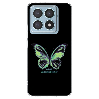 Picasee silikonski prozorni ovitek za Xiaomi 14T Pro - Diamanty Blue