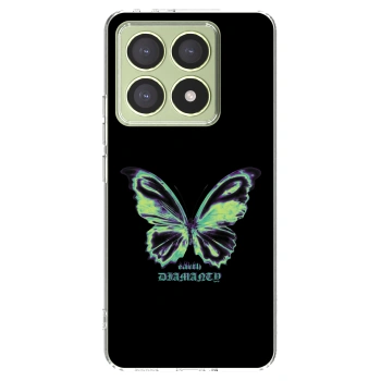 Picasee silikonski prozorni ovitek za Xiaomi 14T - Diamanty Blue