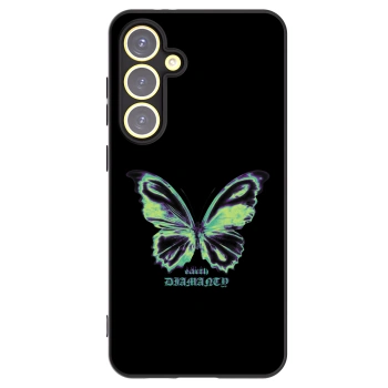 Picasee silikonski črni ovitek za Samsung Galaxy S24 FE S721B - Diamanty Blue