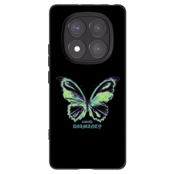 Picasee silikonski črni ovitek za Xiaomi Redmi Note 14 Pro 5G - Diamanty Blue