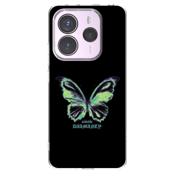 Picasee silikonski prozorni ovitek za Xiaomi Redmi Note 14 5G - Diamanty Blue