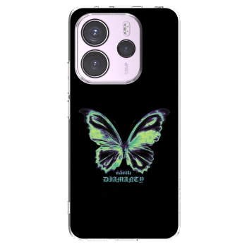 Picasee silikonski prozorni ovitek za Xiaomi Redmi Note 14 4G - Diamanty Blue