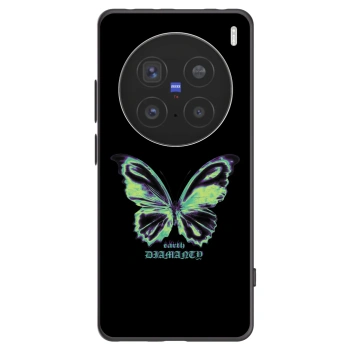 Picasee silikonski črni ovitek za Vivo X200 Pro - Diamanty Blue
