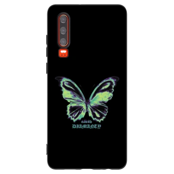 Picasee silikonski črni ovitek za Huawei P30 - Diamanty Blue