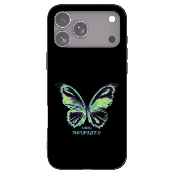 Picasee silikonski črni ovitek za Apple iPhone 17 Pro Max - Diamanty Blue