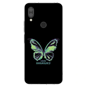 Picasee silikonski prozorni ovitek za Xiaomi Redmi 7 - Diamanty Blue