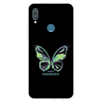 Picasee silikonski prozorni ovitek za Huawei Y6 2019 - Diamanty Blue