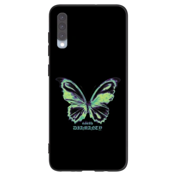 Picasee silikonski črni ovitek za Samsung Galaxy A70 A705F - Diamanty Blue