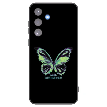 Picasee silikonski črni ovitek za Samsung Galaxy S25 FE 5G - Diamanty Blue