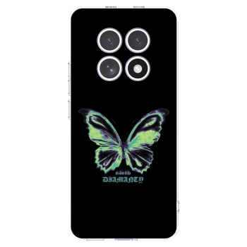 Picasee silikonski prozorni ovitek za Xiaomi Redmi Note 15 - Diamanty Blue