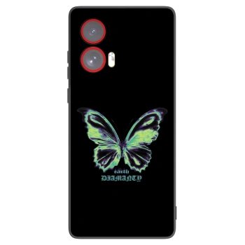Picasee silikonski črni ovitek za Motorola Edge 50 Fusion - Diamanty Blue