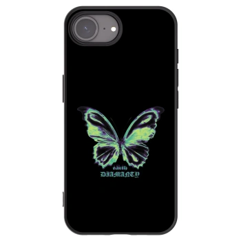 Picasee silikonski črni ovitek za Apple iPhone 17e - Diamanty Blue