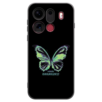Picasee silikonski črni ovitek za OPPO Find X9 Pro - Diamanty Blue