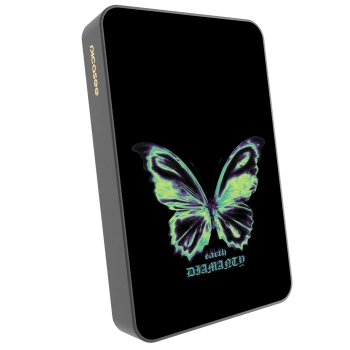 Picasee Prenosna baterija z MagSafe 10 000 mAh Siva - Diamanty Blue