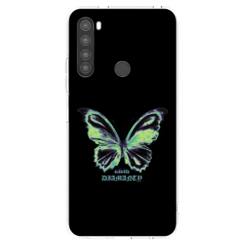 Picasee silikonski prozorni ovitek za Xiaomi Redmi Note 8 - Diamanty Blue