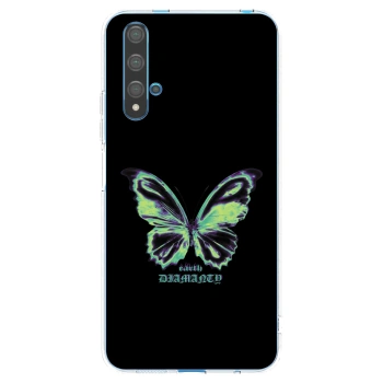 Picasee silikonski prozorni ovitek za Huawei Nova 5T - Diamanty Blue