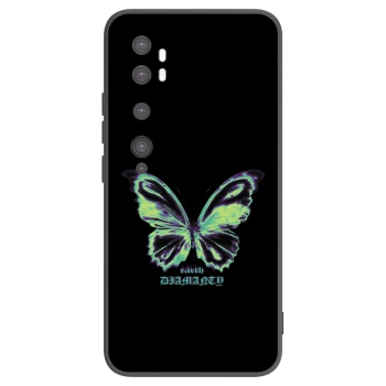 Picasee silikonski črni ovitek za Xiaomi Mi Note 10 (Pro) - Diamanty Blue