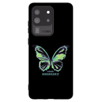 Picasee silikonski črni ovitek za Samsung Galaxy S20 Ultra 5G G988F - Diamanty Blue