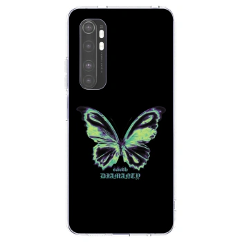 Picasee silikonski prozorni ovitek za Xiaomi Mi Note 10 Lite - Diamanty Blue