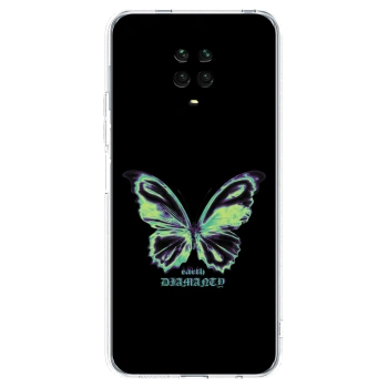 Picasee silikonski prozorni ovitek za Xiaomi Redmi Note 9S - Diamanty Blue
