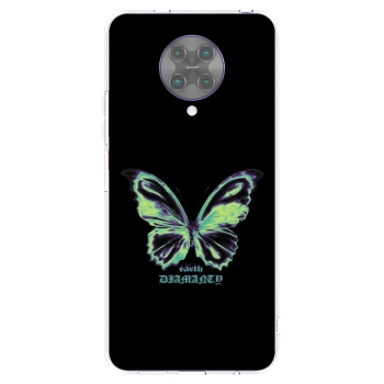 Picasee silikonski prozorni ovitek za Xiaomi Poco F2 Pro - Diamanty Blue